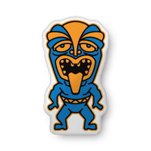 Load image into Gallery viewer, Blue Tiki Custom-shaped pillow