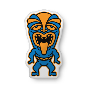 Blue Tiki Custom-shaped pillow