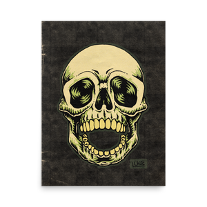 Old School Skull Poster