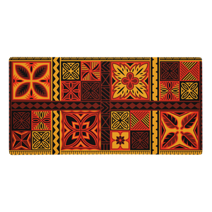 Fiery Tiki Squares Gaming mouse pad