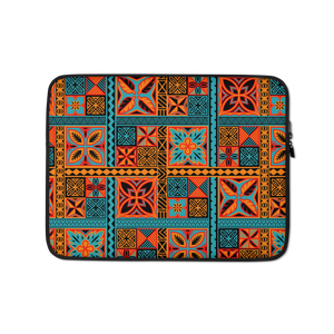 Beach Tiki Squares Laptop Sleeve