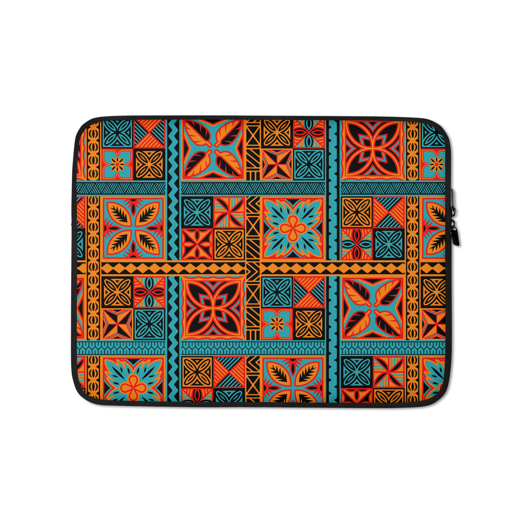 Beach Tiki Squares Laptop Sleeve