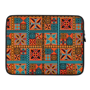 Beach Tiki Squares Laptop Sleeve