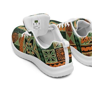 Green Tiki Squares Men’s athletic shoes