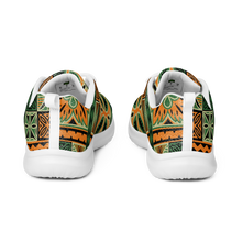 Load image into Gallery viewer, Green Tiki Squares Men’s athletic shoes