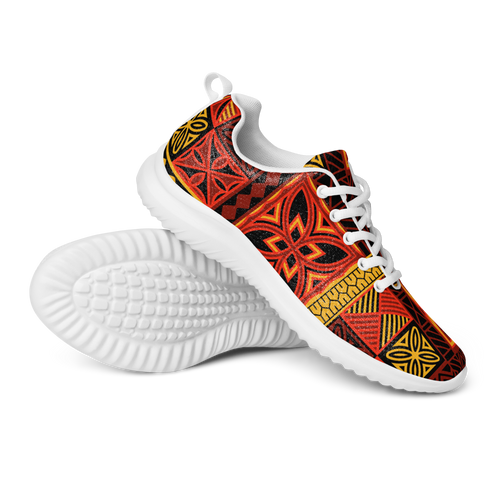 Fiery Tiki Squares Men’s athletic shoes