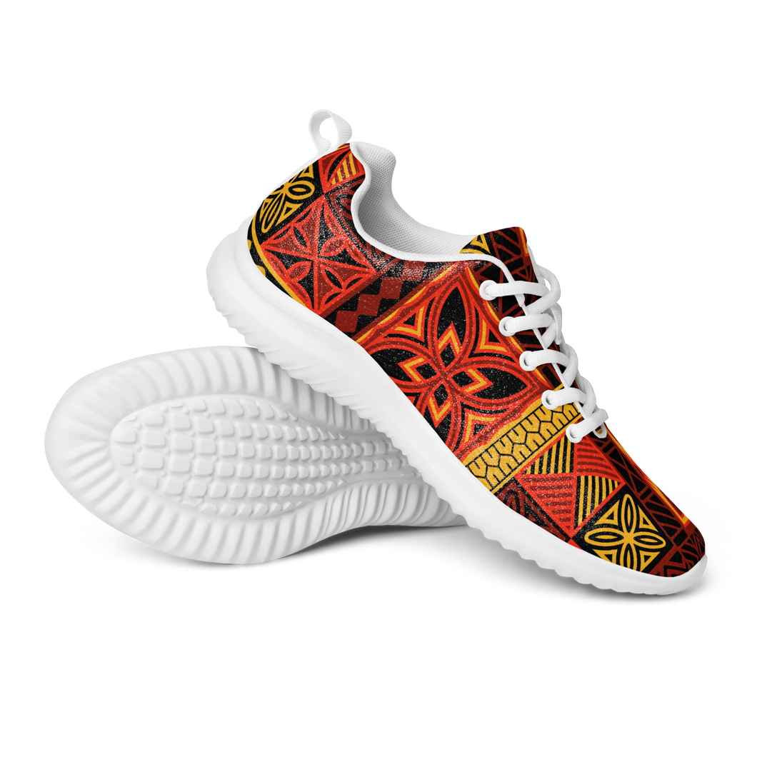 Fiery Tiki Squares Men’s athletic shoes