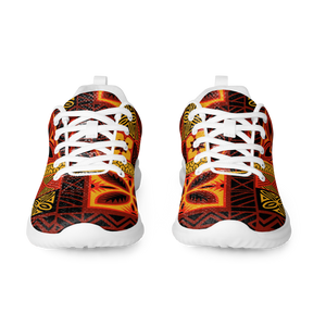 Fiery Tiki Squares Men’s athletic shoes