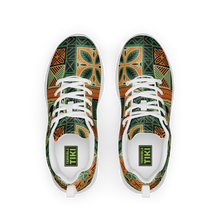 Load image into Gallery viewer, Green Tiki Squares Men’s athletic shoes