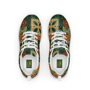 Green Tiki Squares Men’s athletic shoes