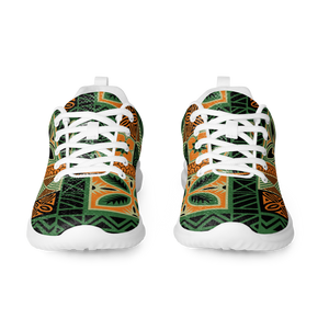 Green Tiki Squares Men’s athletic shoes