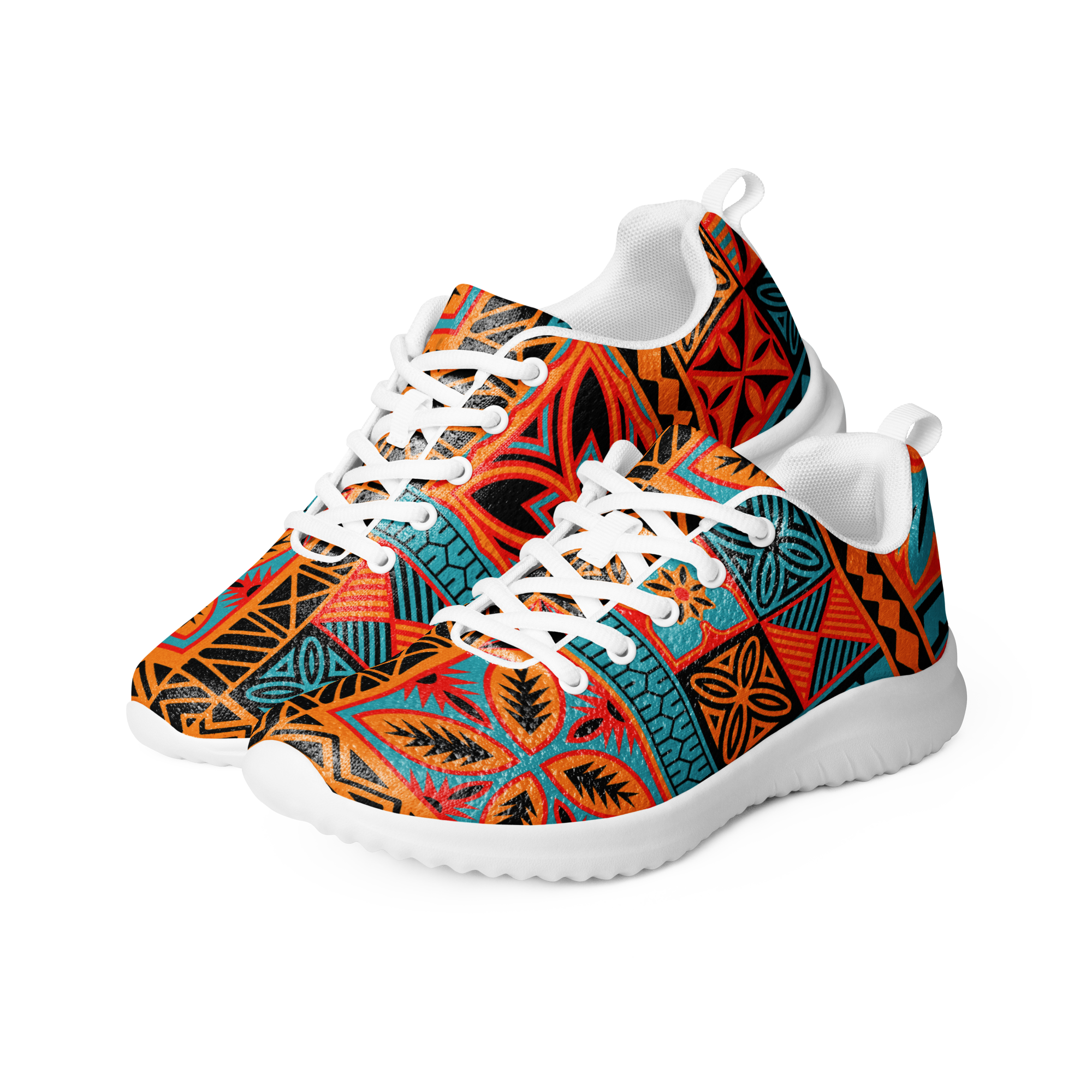 靴 tiki Beach Tiki Squares Men's athletic shoes – Terrible Tiki