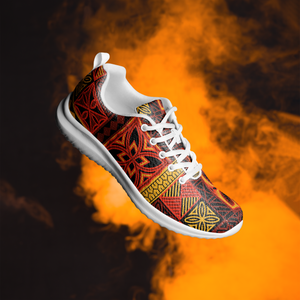 Fiery Tiki Squares Men’s athletic shoes