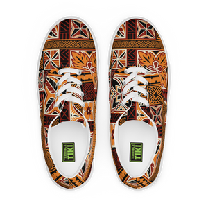 Tiki Squares Men’s lace-up canvas shoes