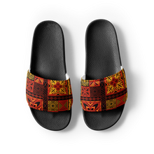 Load image into Gallery viewer, Fiery Tiki Squares Men’s slides