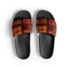 Load image into Gallery viewer, Fiery Tiki Squares Men’s slides