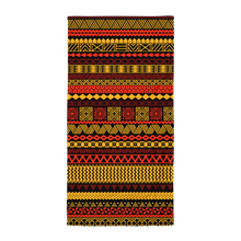 Load image into Gallery viewer, Warm Toned Tiki Striped Towel