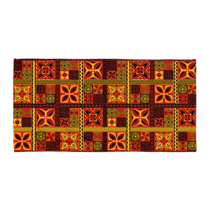 Fiery Tiki Squares Towel