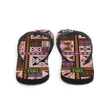 Load image into Gallery viewer, Neapolitan Tiki Squares Flip-Flops