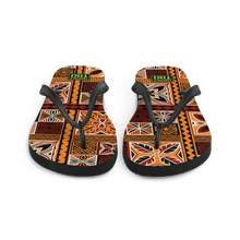 Load image into Gallery viewer, Tiki Squares Flip-Flops