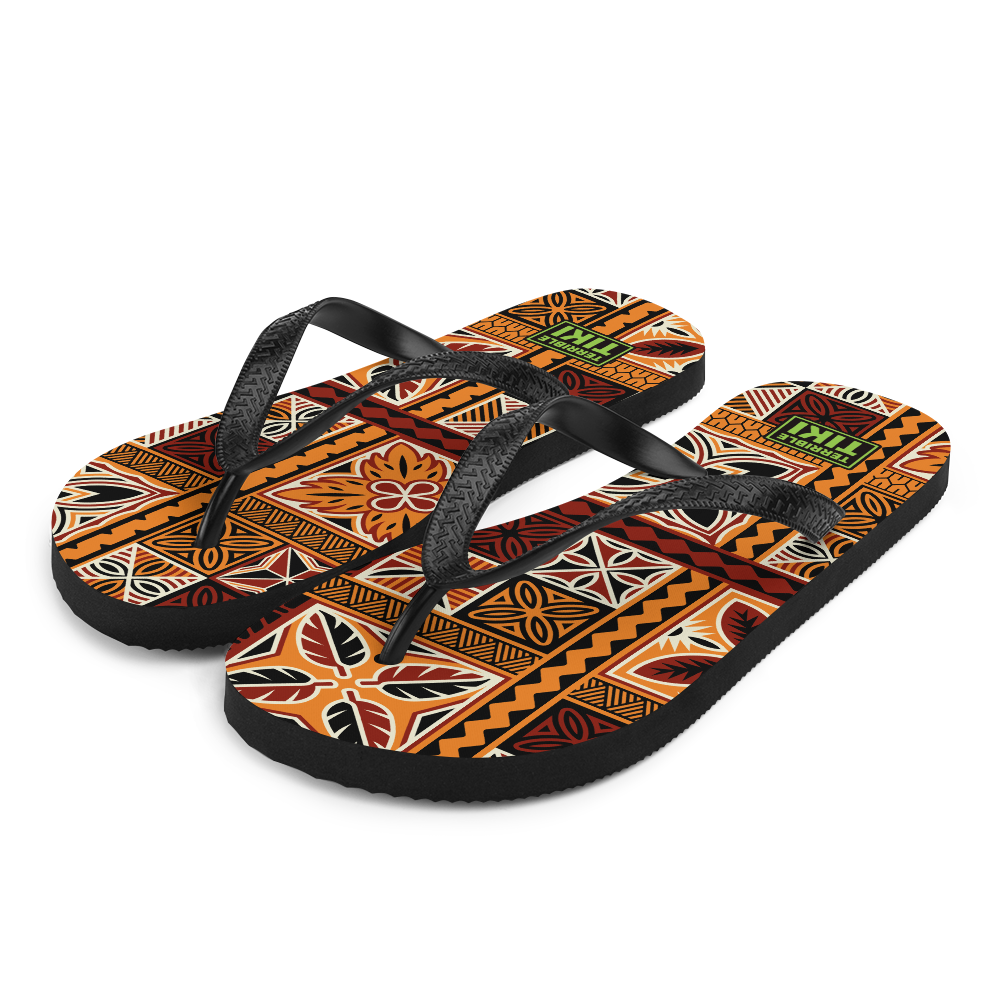 Tiki Squares Flip-Flops