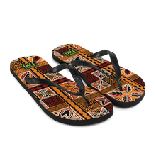 Load image into Gallery viewer, Tiki Squares Flip-Flops