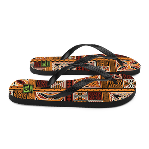 Tiki Squares Flip-Flops