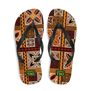 Tiki Squares Flip-Flops