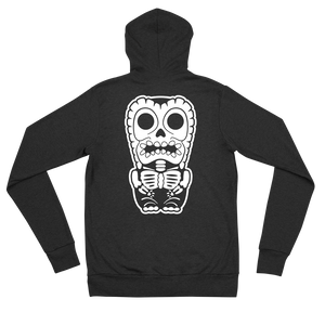 Skeletal Tiki Unisex zip hoodie