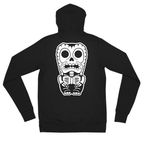 Skeletal Tiki Unisex zip hoodie