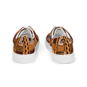 Tiki Squares Women’s lace-up canvas shoes