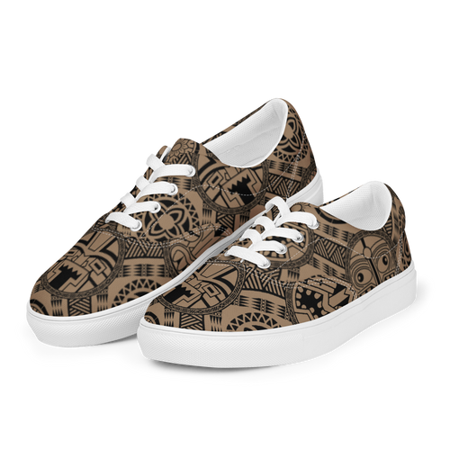 Tiki Tattoo Women’s lace-up canvas shoes