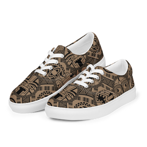 Tiki Tattoo Women’s lace-up canvas shoes