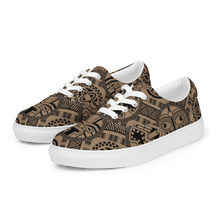 Load image into Gallery viewer, Tiki Tattoo Women’s lace-up canvas shoes