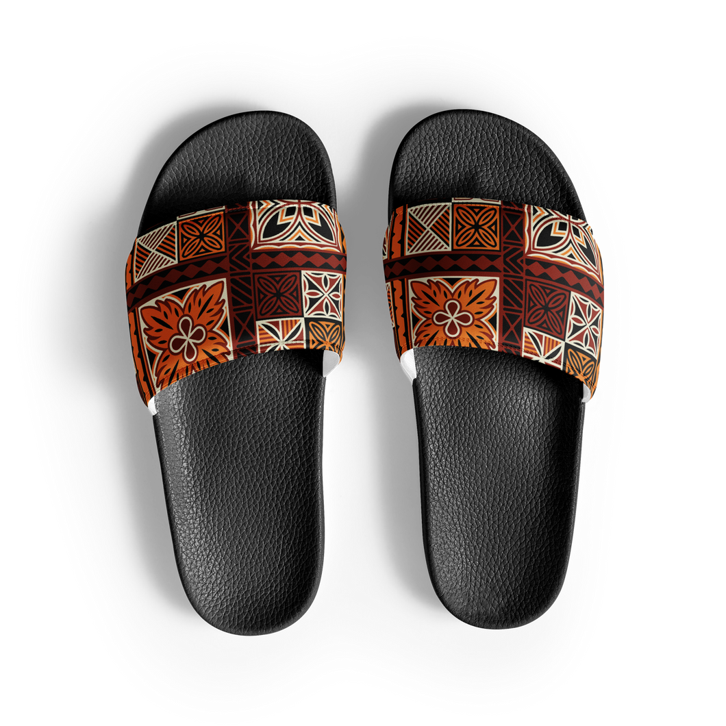 Tiki Squares Women's slides