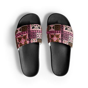 Neapolitan Tiki Squares Women's slides