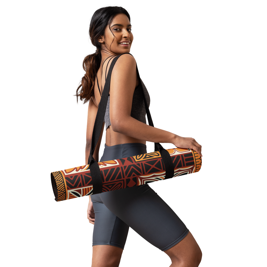 Tiki Squares Yoga mat