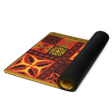 Load image into Gallery viewer, Fiery Tiki Squares Yoga mat