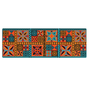 Beach Tiki Squares Yoga mat