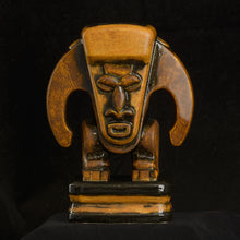 Load image into Gallery viewer, PNG Tiki Mug, Spice and Earth tone Wipe Away with Yellow Stripe