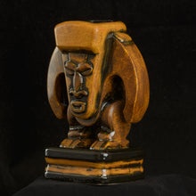 Load image into Gallery viewer, PNG Tiki Mug, Spice and Earth tone Wipe Away with Yellow Stripe