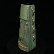 Load image into Gallery viewer, Tall Spiky Tiki Mug, Gloss mottled Green with Black Interior