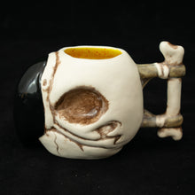 Load image into Gallery viewer, Parrot Skull Tiki Mug, Matte with Yellow Speckle