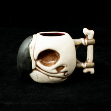 Load image into Gallery viewer, Parrot Skull Tiki Mug, Matte with Blood Red