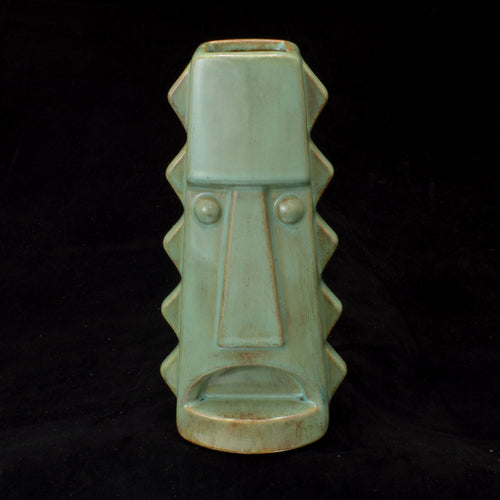 Tall Spiky Tiki Mug, Mossy Green