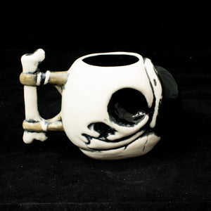 Parrot Skull Tiki Mug, Matte with Black