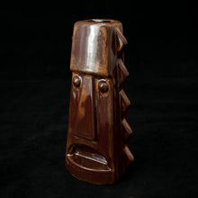 Load image into Gallery viewer, Tall Spiky Tiki Mug, Gloss Copper Burgundy with Black Interior