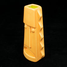Load image into Gallery viewer, Tall Spiky Tiki Mug, Matte Mango Orange with Chartreuse Green