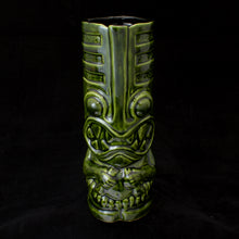 Load image into Gallery viewer, Toothy Tiki Mug, Gloss Green Glaze
