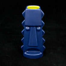 Load image into Gallery viewer, Tall Spiky Tiki Mug, Matte Indigo Blue with Chartreuse Green